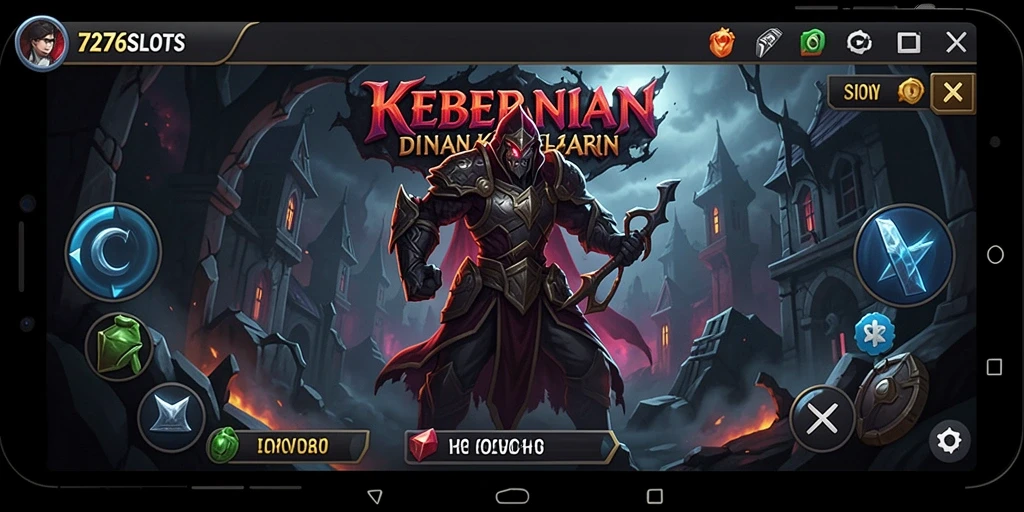 Tangkapan layar gameplay <strong>7276SLOTS</strong> menampilkan suasana horor yang mencekam.