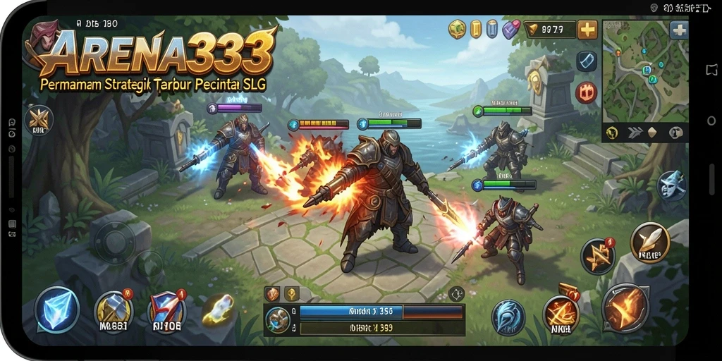 Tampilan gameplay menarik dari ARENA333 dengan elemen strategi.