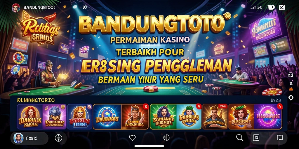 Tampilan gameplay menarik di aplikasi BANDUNGTOTO.