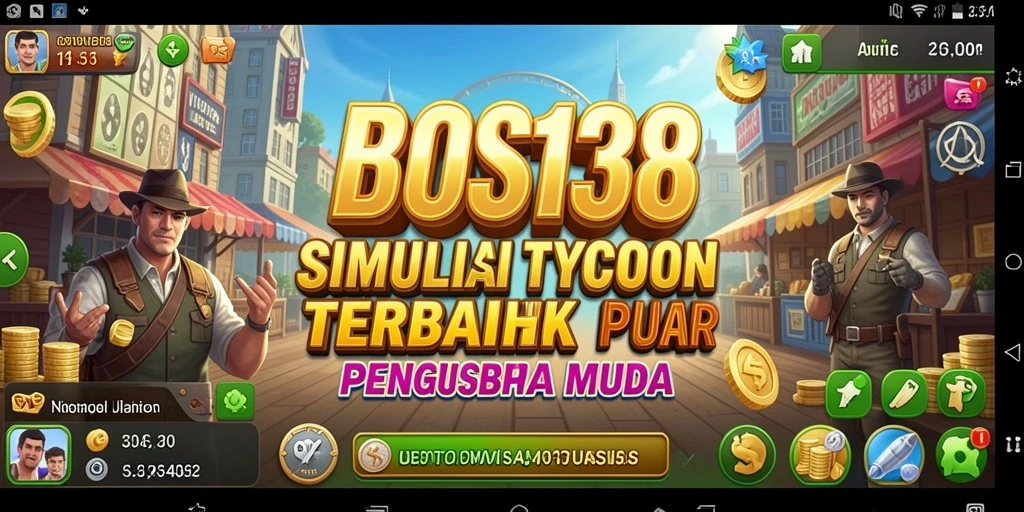 Gambar menampilkan gameplay menarik dari BOS138 dalam simulasi Tycoon.