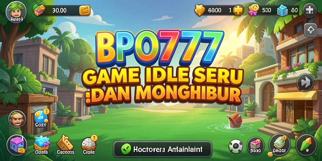 Screenshot BPO777 menampilkan gameplay Idle yang menarik dan penuh warna.