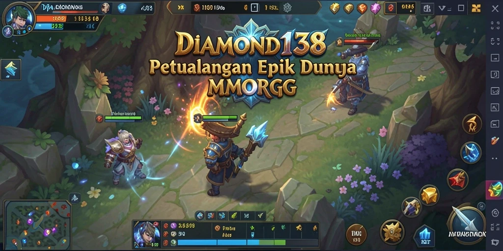 Tampilan gameplay <strong>DIAMOND138</strong> yang menakjubkan dan penuh warna.