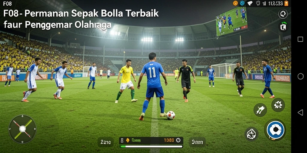 Tampilan gameplay menarik dari permainan F08 dengan grafik dinamis.
