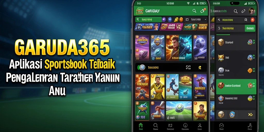 Tampilan antarmuka GARUDA365 saat taruhan olahraga berlangsung.