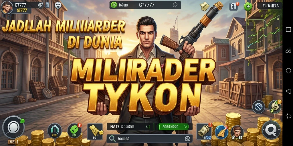 Gambar gameplay GT777 menunjukkan aktivitas bisnis yang dinamis.