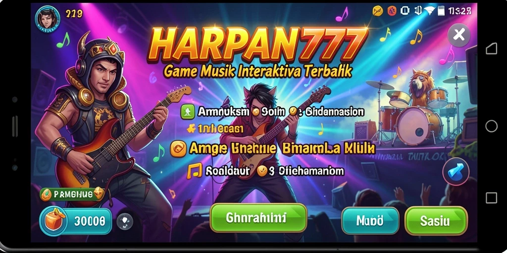 Tampilan menarik gameplay interaktif dari HARAPAN777.