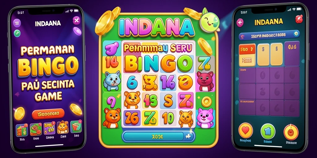 Tampilan gameplay seru dari INDAAA saat bermain Bingo dengan teman.