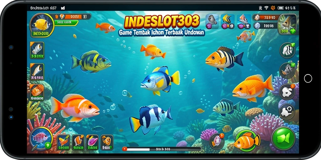 Tampilan gameplay Tembak Ikan yang seru dan mendebarkan.