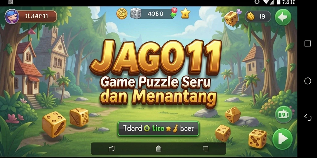 Screenshot gameplay JAGO11 yang menampilkan berbagai teka-teki menarik.