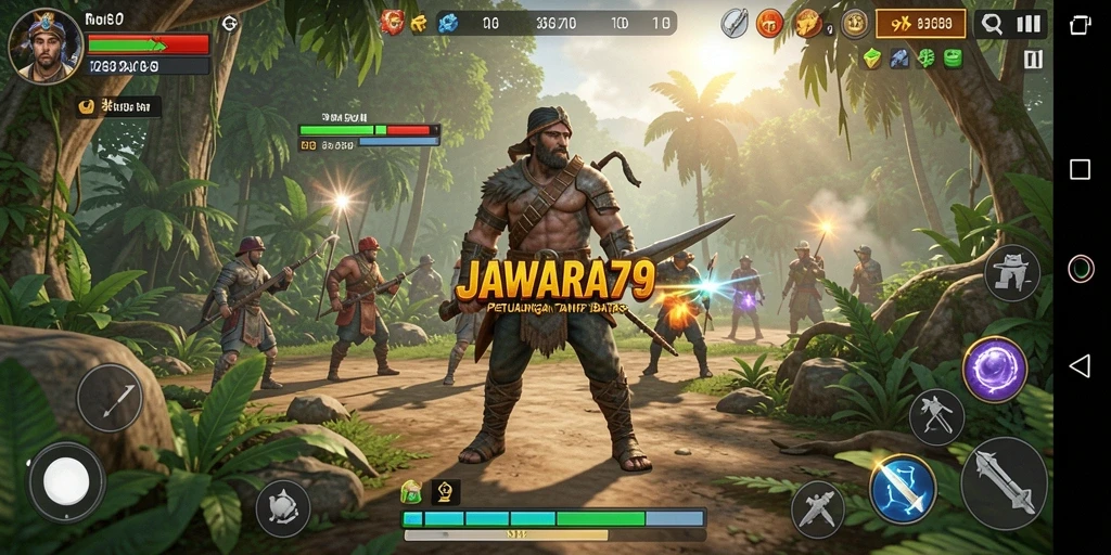 Tangkapan layar dari gameplay JAWARA79 yang penuh aksi dan petualangan.