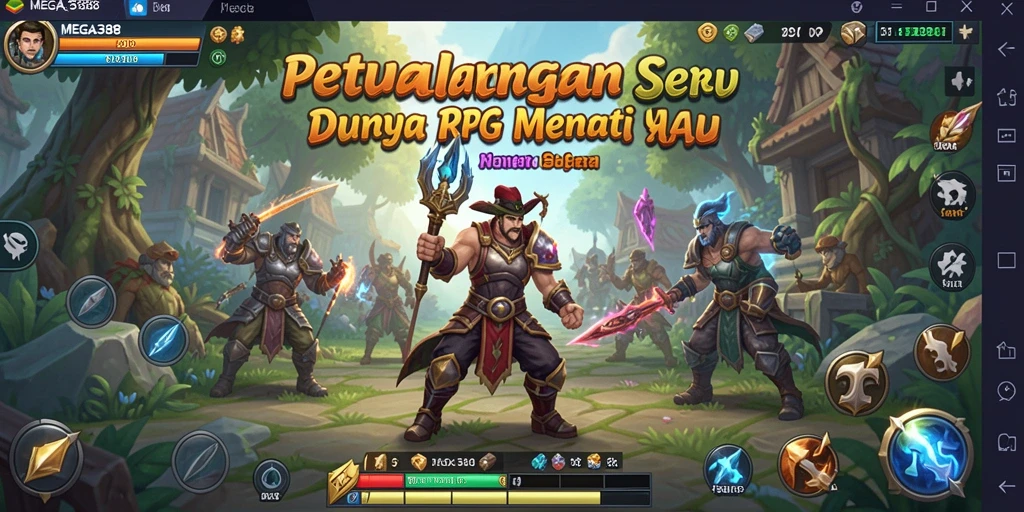 Screenshot gameplay MEGA388 menampilkan pertarungan seru dan grafis menawan.