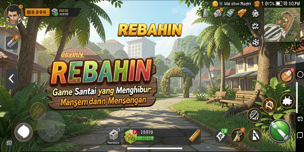 Tampilan gameplay seru dari REBAHIN yang memikat.