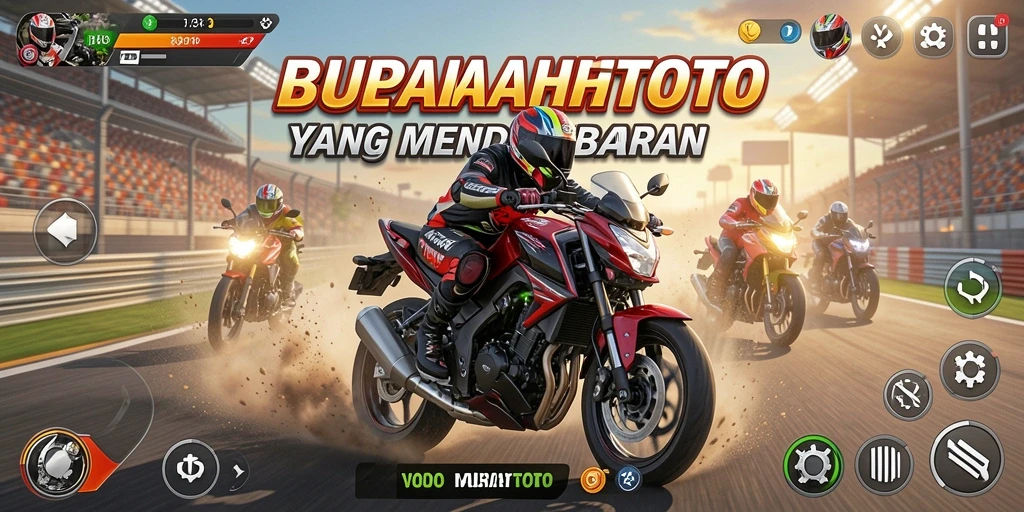 Gameplay seru dalam balapan motor RUPIAHTOTO.