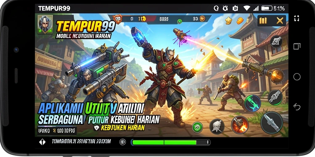 Tampilan antarmuka utama TEMPUR99 yang memudahkan pengguna.